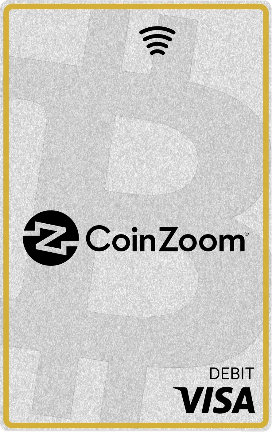 CoinZoom Gold Visa debit card
